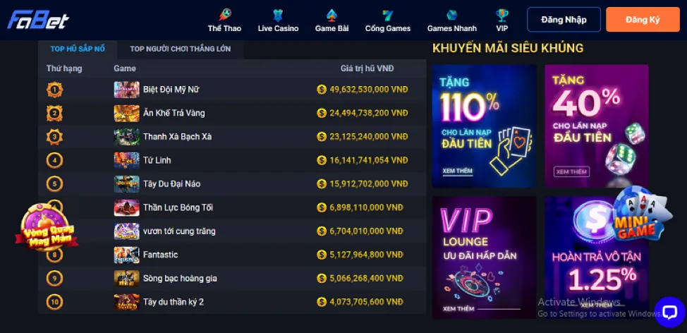 Ra mắt sảnh Casino trực tuyến mới với nhiều bàn chơi